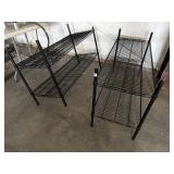 2 BLACK RACKS