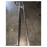 2 STAINLESS WALL RACKS