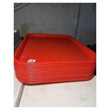 RED SERVING TRAYS