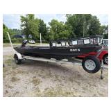 JOHN BOAT WITH MERCURY 20HP BILL OF SALE ONLY