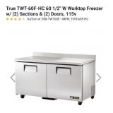 TRUE REFRIGERATION UNIT 5ft 2-DOOR REFRIGERATOR