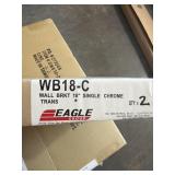 (3) BOXES 2 per box 6 pc EAGLE 18" WALL BRACKETS