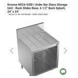 KROWNE ROYAL GLASS STORAGE CABINET