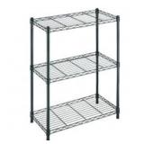 BLACK METAL SHELVING - VARIOUS LENGTHS -