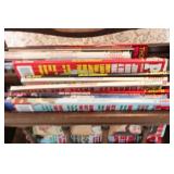 MAGAZINE HOLDER AND PLAYBOY MAGAZINES