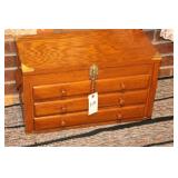LIFT TOP 5-DRAWER STORAGE BOX