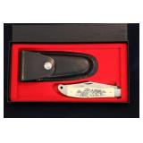 SCHRADE SCRIMSHAW FOLDING HUNTER