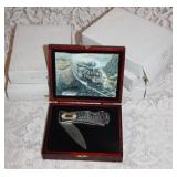 (6) NEW IN WOOD BOXES POCKET KNIVES