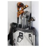 WILSON & MACGREGOR GOLF CLUBS IN BAG