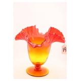MCM BLENKO AMBERINA VASE