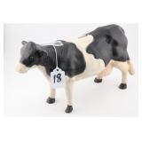 CONTEMPORARY CAST IRON COW COIN BANK