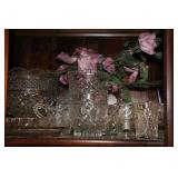 VARIETY OF CLEAR GLASSWARE