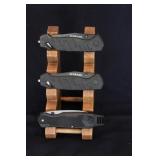 THREE SCHRADE LOCKBACK KNIVES