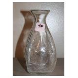 CRACKLE GLASS VASE