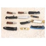 (12) ASSORTED LOCKBACK KNIVES