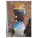 VARIOUS PLASTIC TOTES