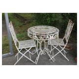 WROUGHT IRON BISTRO SET