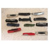 (12) ASSORTED LOCKBACK KNIVES