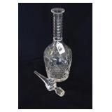 PRESSED PATTERN GLASS CRYSTAL DECANTER
