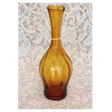 MCM BLENKO HONEY AMBER GOLD OPTIC VASE