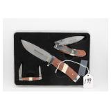 (3) PC, NEW IN TIN WINCHESTER KNIFE SET