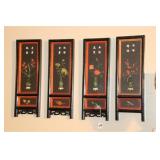 SET OF CHINESE 4-SEASONS PLAQUES