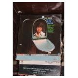 COVERED TOTE OF MIXED 33 RPM RECORDS