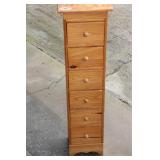 SMALL PINE 6-DRAWER CABINET