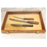 (3) VINTAGE KITCHEN TYPE KNIVES
