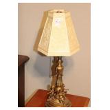 CAST METAL CHERUB LAMP