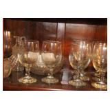 VARIETY OF CLEAR GLASSWARE