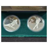 1985 CALGARY WINTER OLYMPICS STERLING SILVER $20