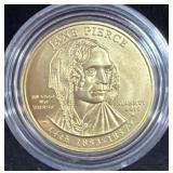 2010 "JANE PIERCE" FIRST SPOUSE GOLD UNC COIN -