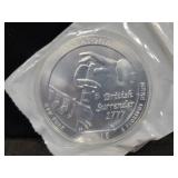 2015 5OZ SILVER SARATOGA NATIONAL PARK NY COIN