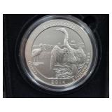 2014 5OZ SILVER EVERGLADES NATIONAL PARK FL COIN