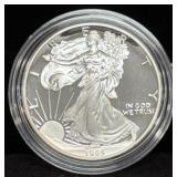 1995-P PROOF SILVER EAGLE - BOX AND COA