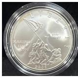 2005 MARINE CORPS 230TH ANN. UNC SILVER DOLLAR -