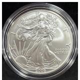 2006 UNC SILVER EAGLE - BOX AND COA