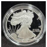 2006-W PROOF SILVER EAGLE - BOX AND COA