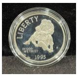 1995 CIVIL WAR BATTLEFIELDS PROOF SILVER DOLLAR -