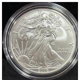 2006 UNC SILVER EAGLE - BOX AND COA