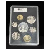 1991 COMMEMORATIVE PROOF SET W/ $5 SILVER COIN