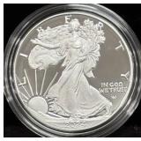 2024-W PROOF SILVER EAGLE - BOX AND COA