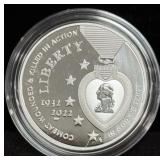 2022 NATIONAL PURPLE HEART PROOF SILVER DOLLAR -