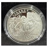 JAMESTOWN 400TH ANN. PROOF SILVER DOLLAR -