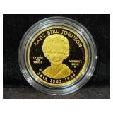 2015 FIRST SPOUSE GOLD UNCIR. LADY BIRD JOHNSON