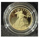 2010 AMERICAN EAGLE $5 - 1/10 OZ GOLD PROOF COIN -