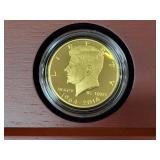 50TH ANN. KENNEDY HALF DOLLAR GOLD PROOF COIN