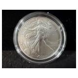 2024-W UNC SILVER EAGLE - BOX AND COA
