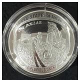 2019 APOLLO 11 50TH ANN. COMM. COIN SILVER PROOF